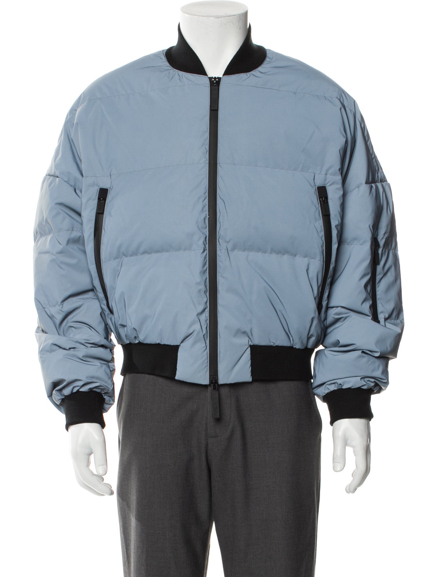 Templa Colorblock Pattern Puffer Coat