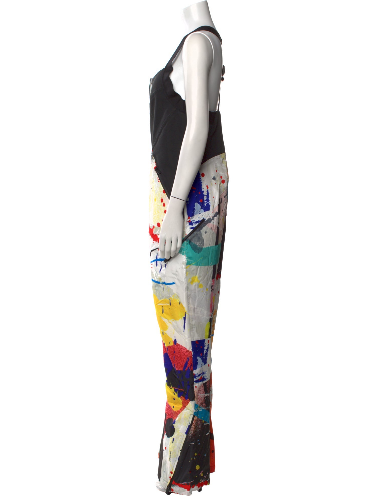 Templa Graphic Print Square Neckline Jumpsuit