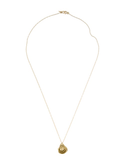 Ten Thousand Things 18K Cabbage Rose Pendant Necklace