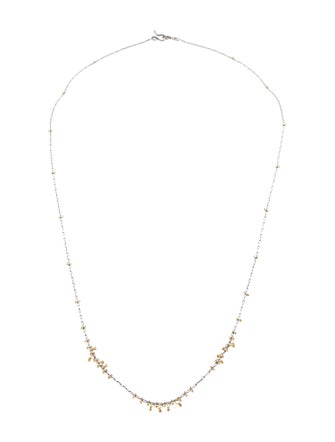 Ten Thousand Things Two-Tone Beaded Multi Cluster Necklace