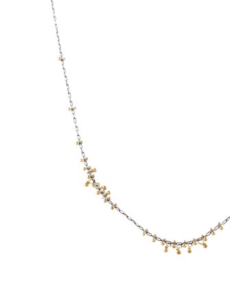 Ten Thousand Things Two-Tone Beaded Multi Cluster Necklace