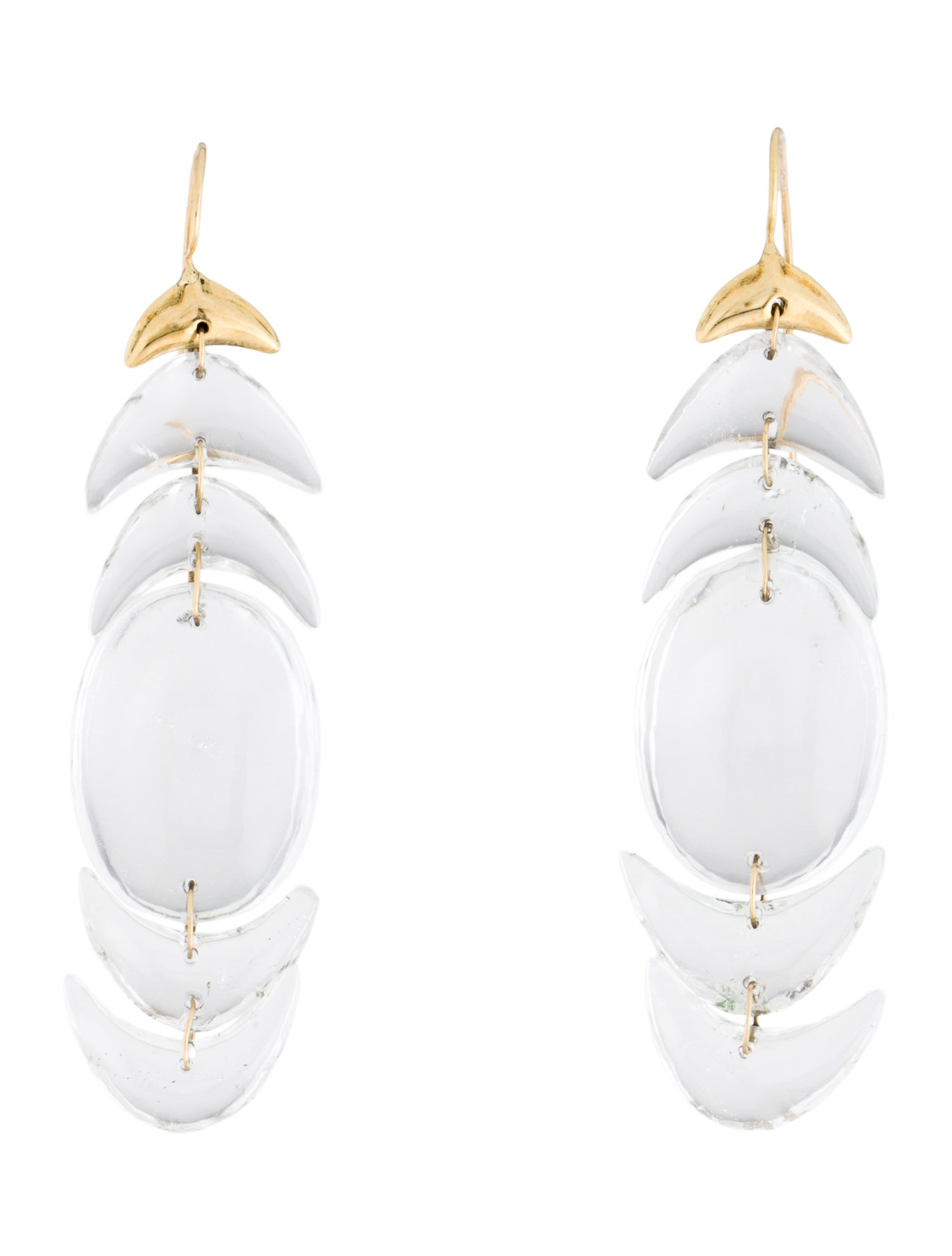 Ten Thousand Things Quartz Double Peacock Drop Earrings