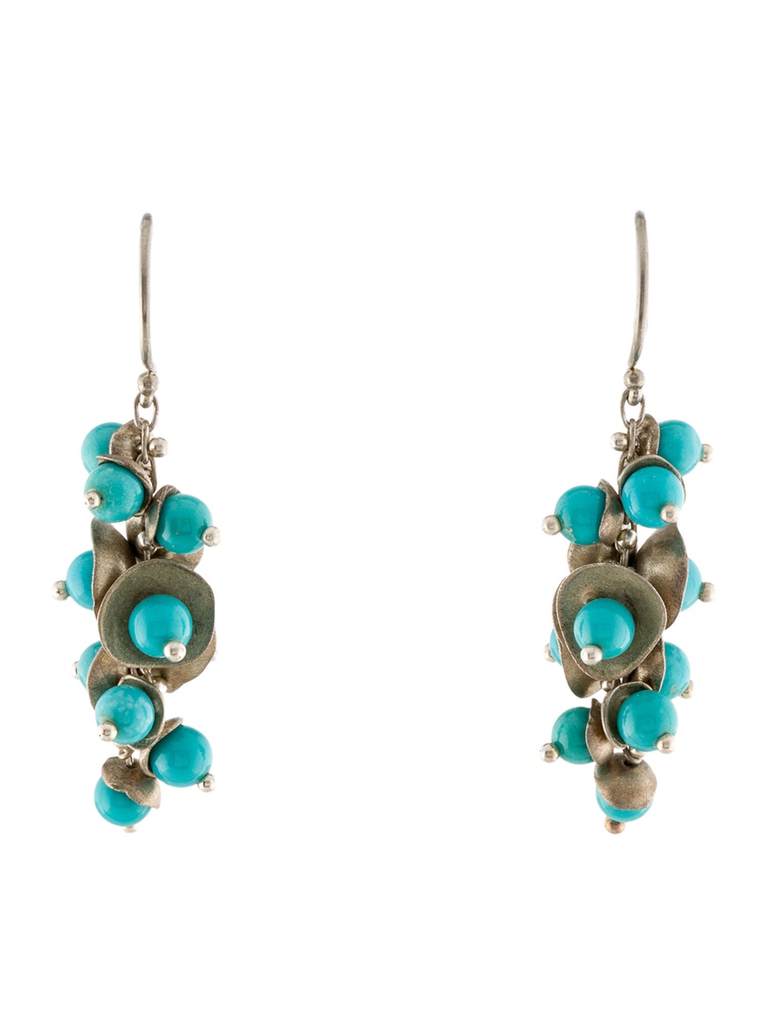 Ten Thousand Things Turquoise Cluster Drop Earrings