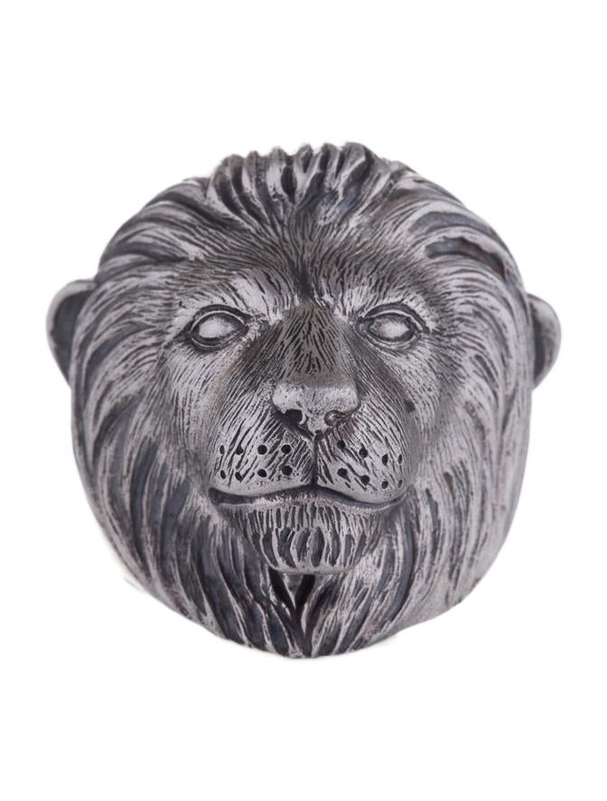 Theo Fennell Sterling Silver Lion Ring