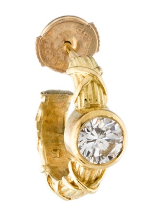 Theo Fennell 18K Diamond Hoop Earring