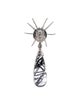 Theo Fennell Sagenitic Quartz & Diamond Spider Single Drop Earring