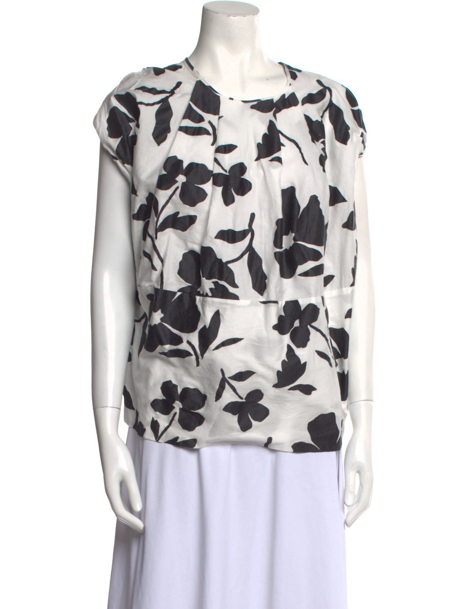 Ter et Bantine Printed Crew Neck Blouse