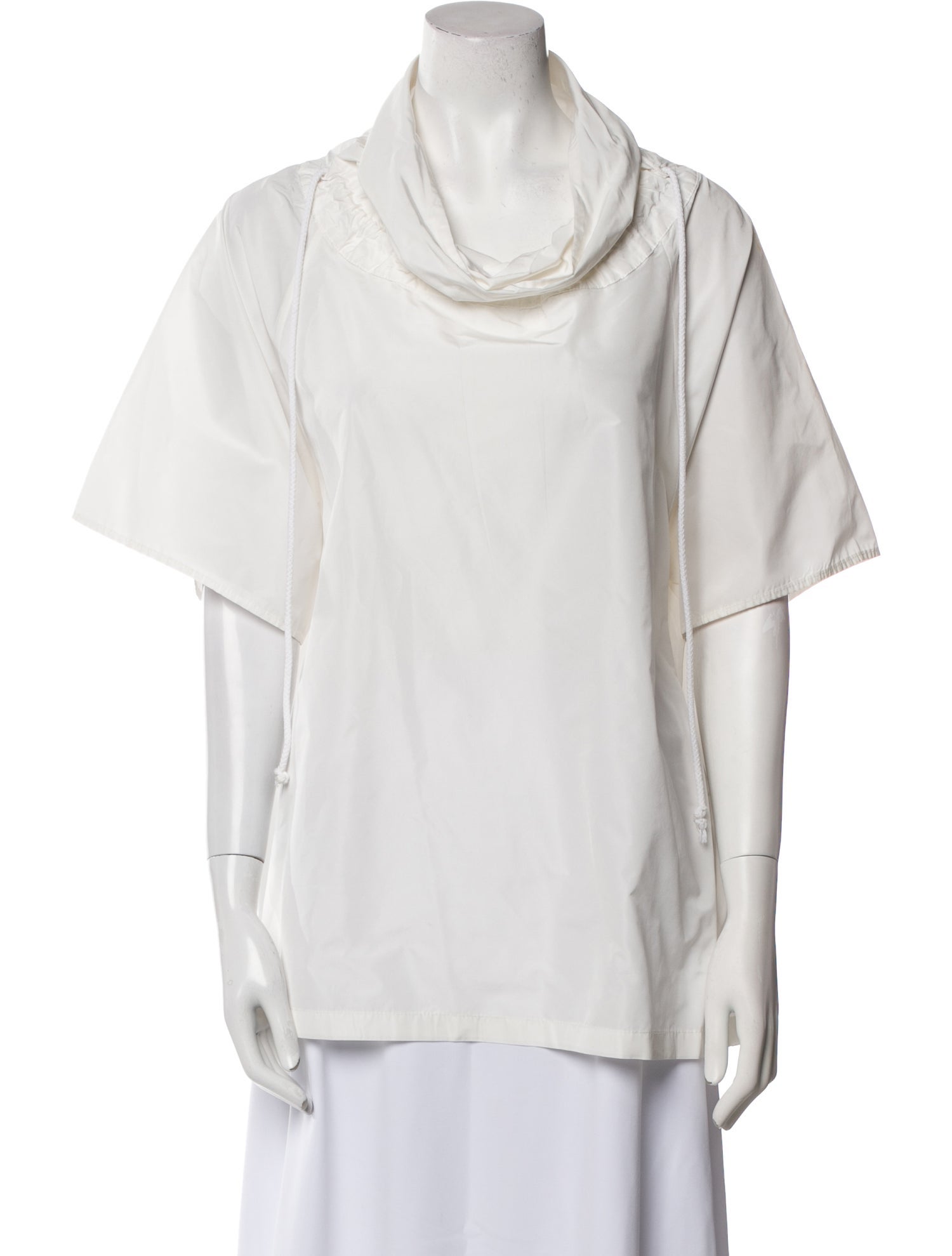 Ter et Bantine Cowl Neck Short Sleeve Tunic