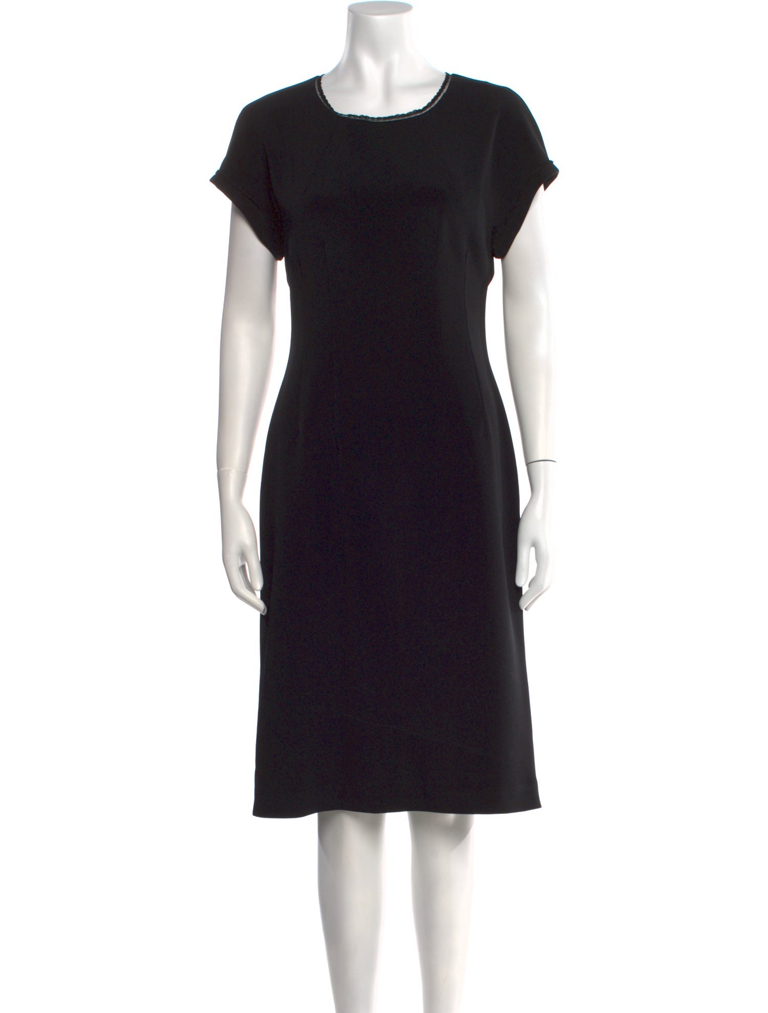 Ter et Bantine Scoop Neck Midi Length Dress