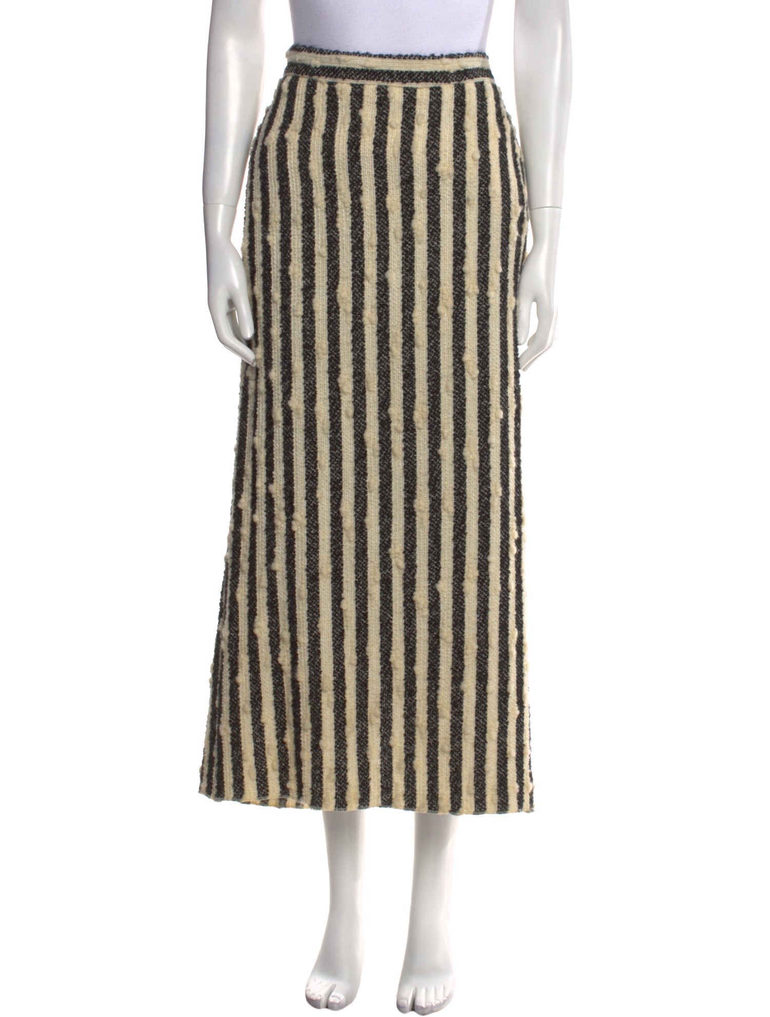 Ter et Bantine Virgin Wool Midi Length Skirt