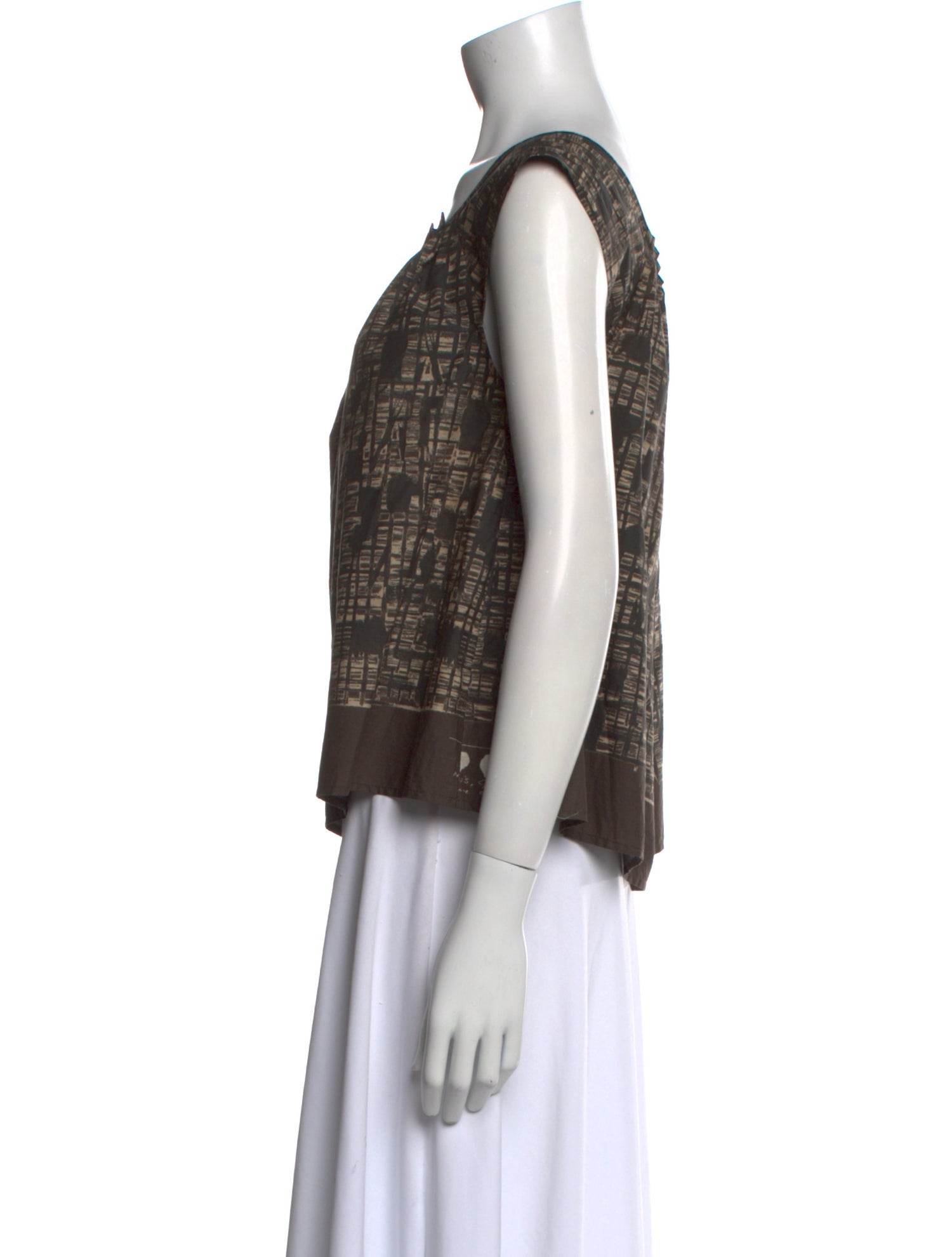 Ter et Bantine Printed Scoop Neck Top