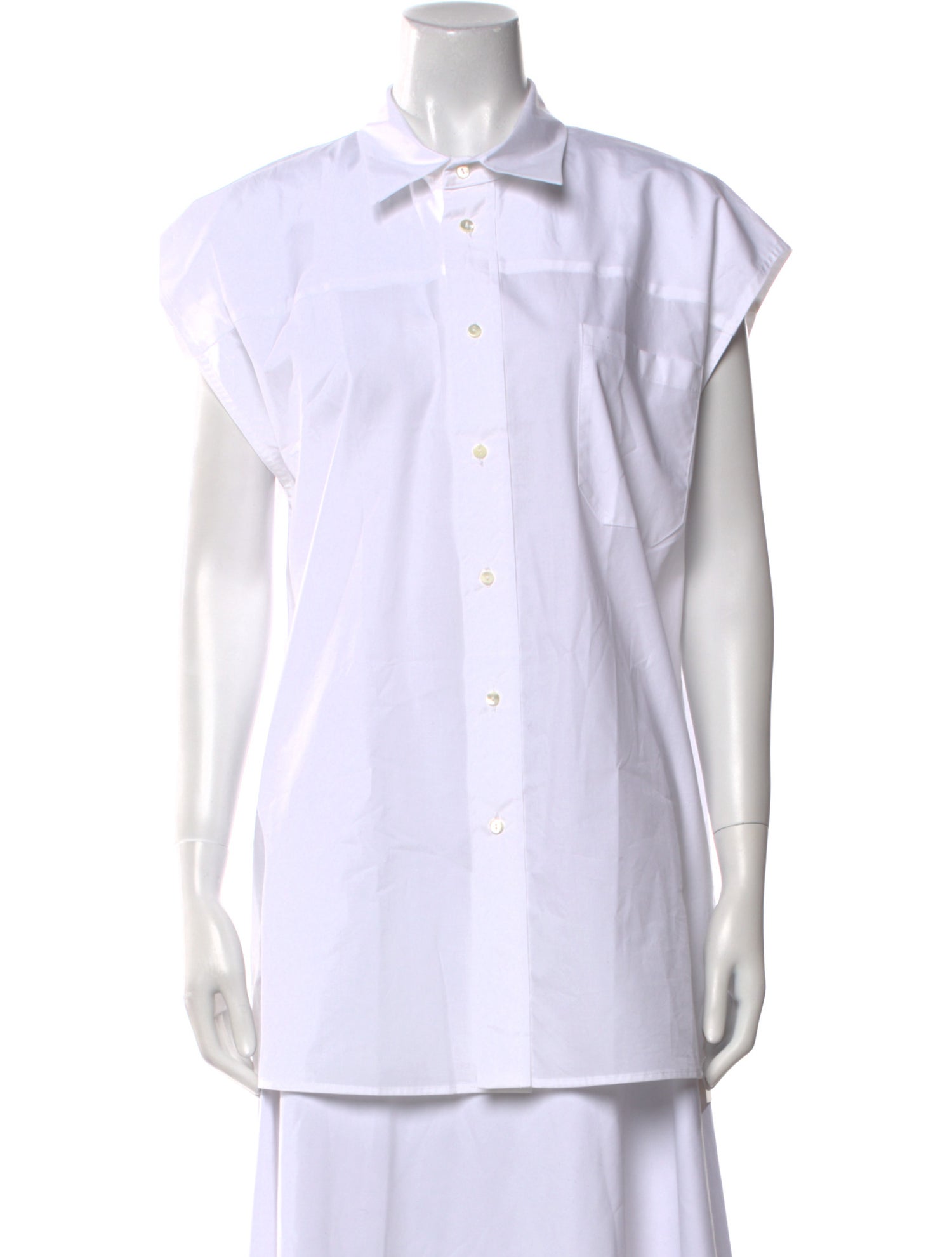 Ter et Bantine Short Sleeve Button-Up Top