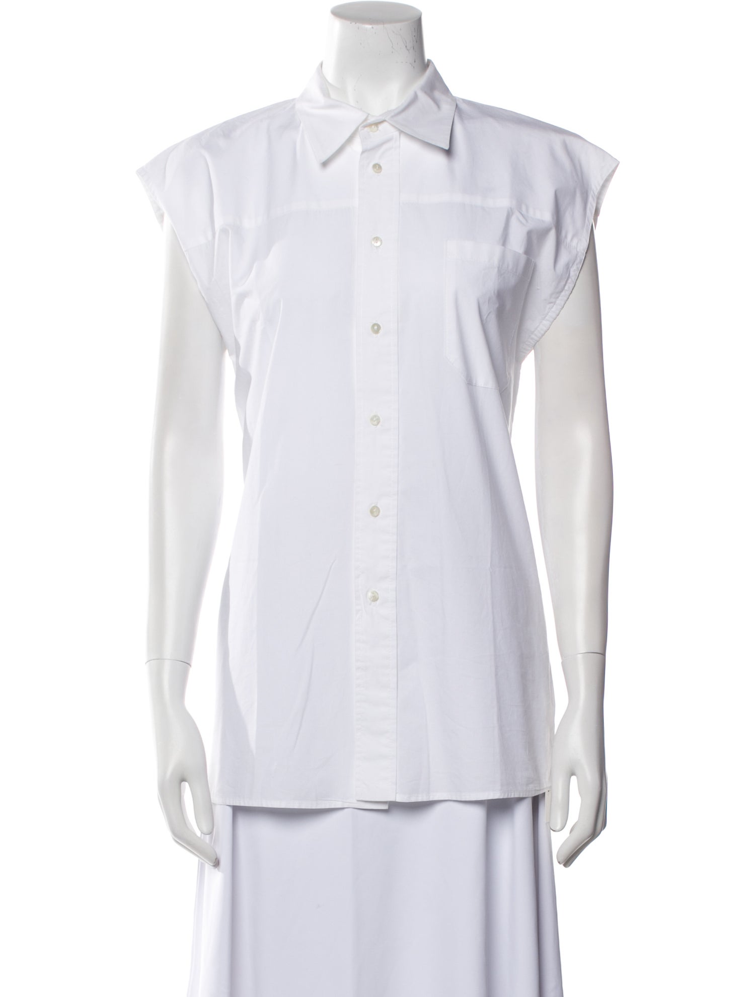 Ter et Bantine Short Sleeve Button-Up Top