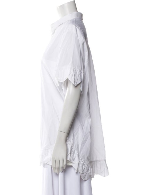 Ter et Bantine Short Sleeve Button-Up Top