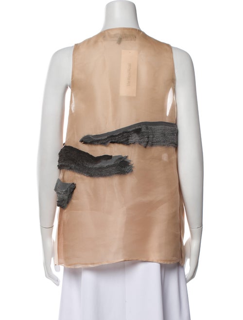 Ter et Bantine Patterned Scoop Neck Top