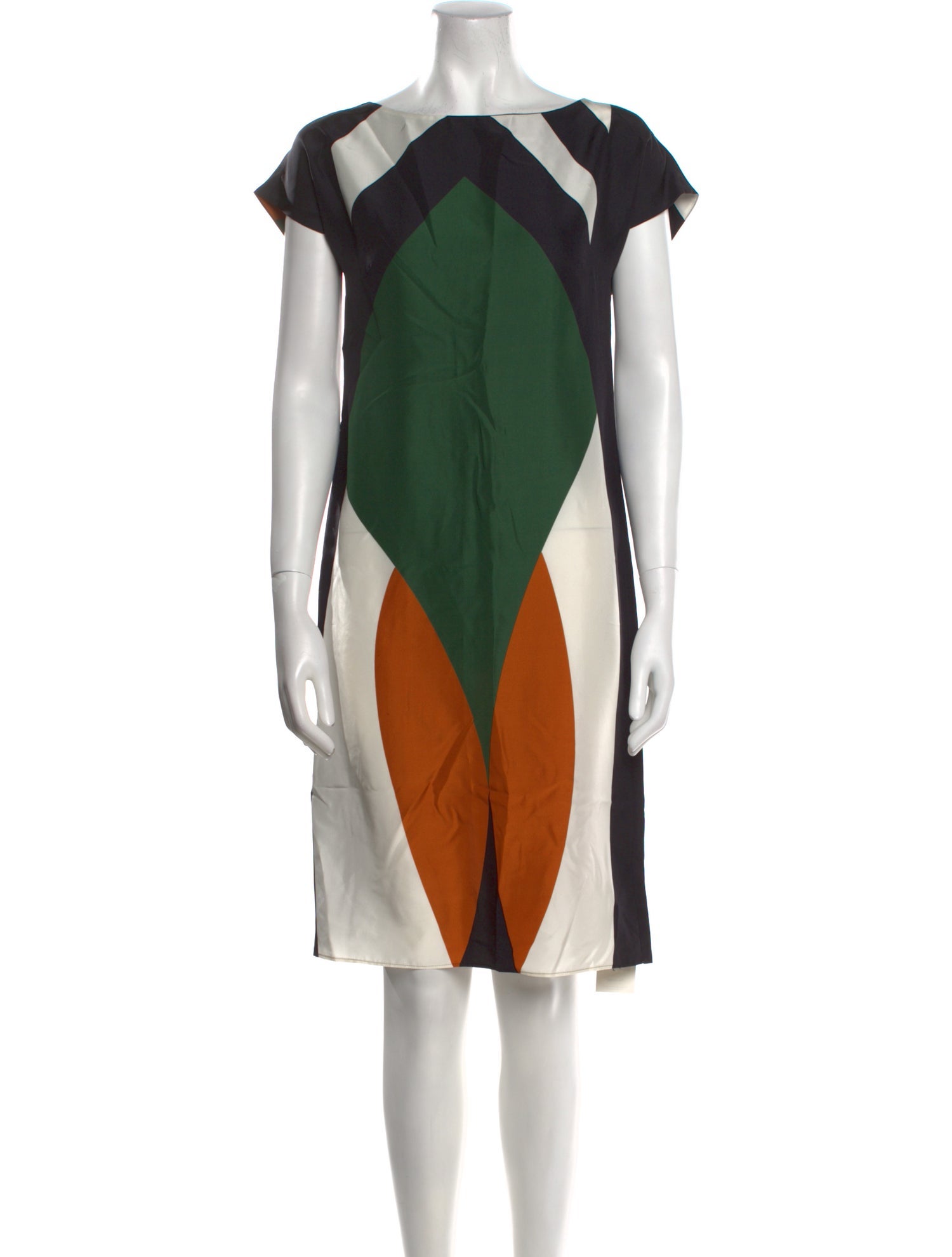 Ter et Bantine Silk Knee-Length Dress