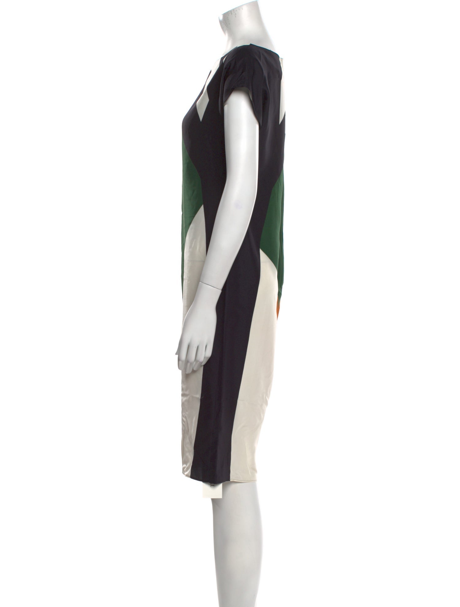 Ter et Bantine Silk Knee-Length Dress