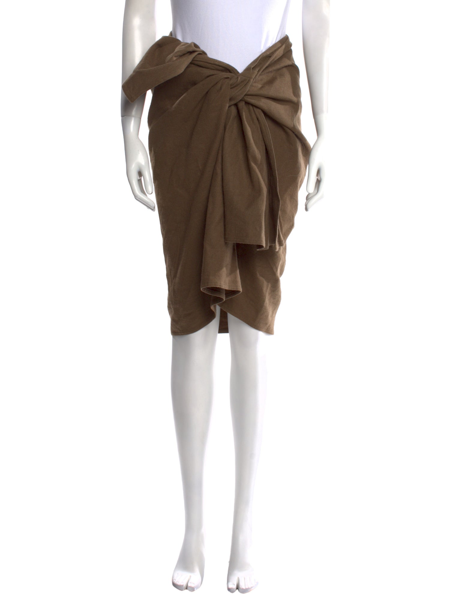 Ter et Bantine Virgin Wool Knee-Length Skirt