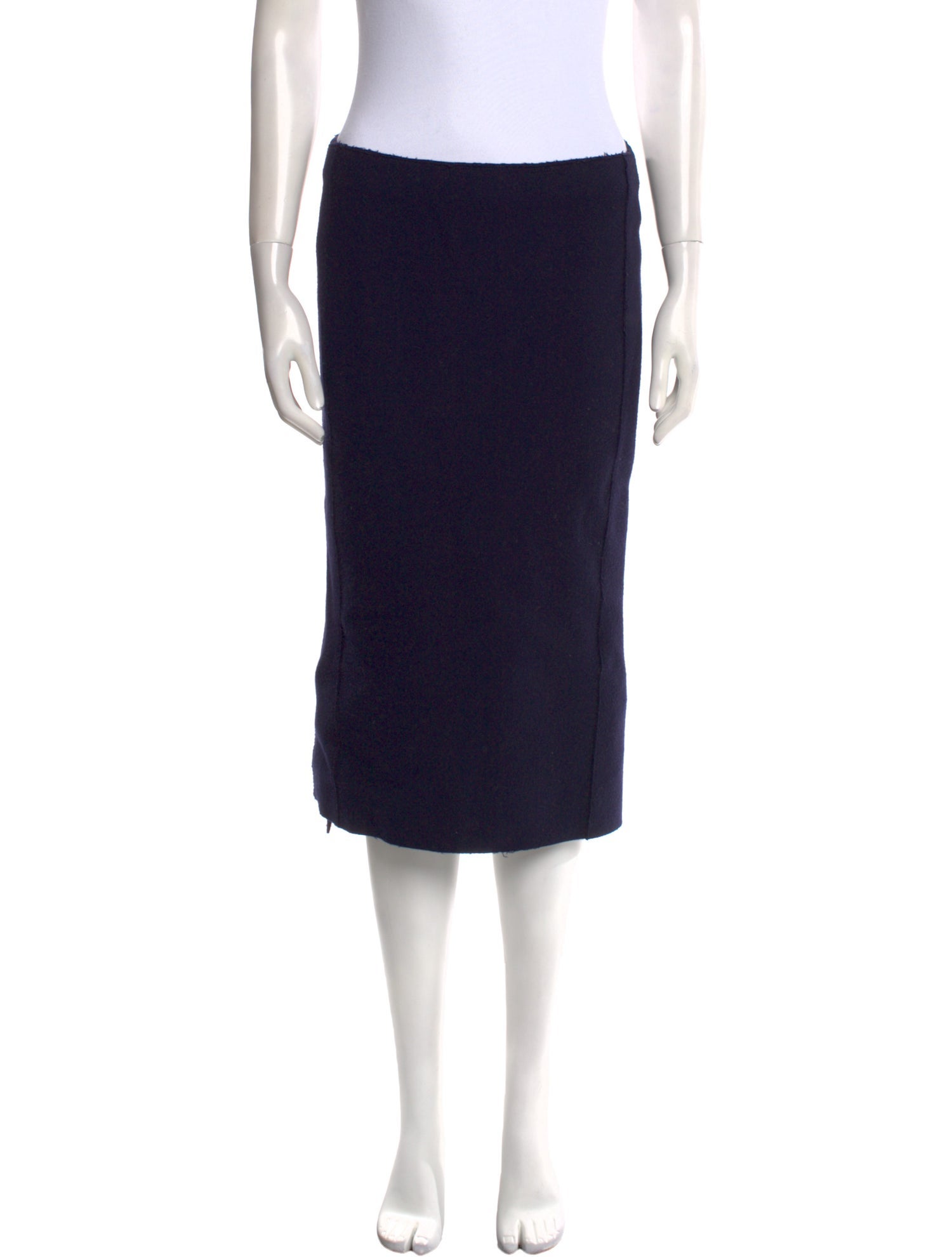 Ter et Bantine Virgin Wool Knee-Length Skirt