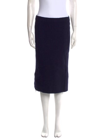 Ter et Bantine Virgin Wool Knee-Length Skirt