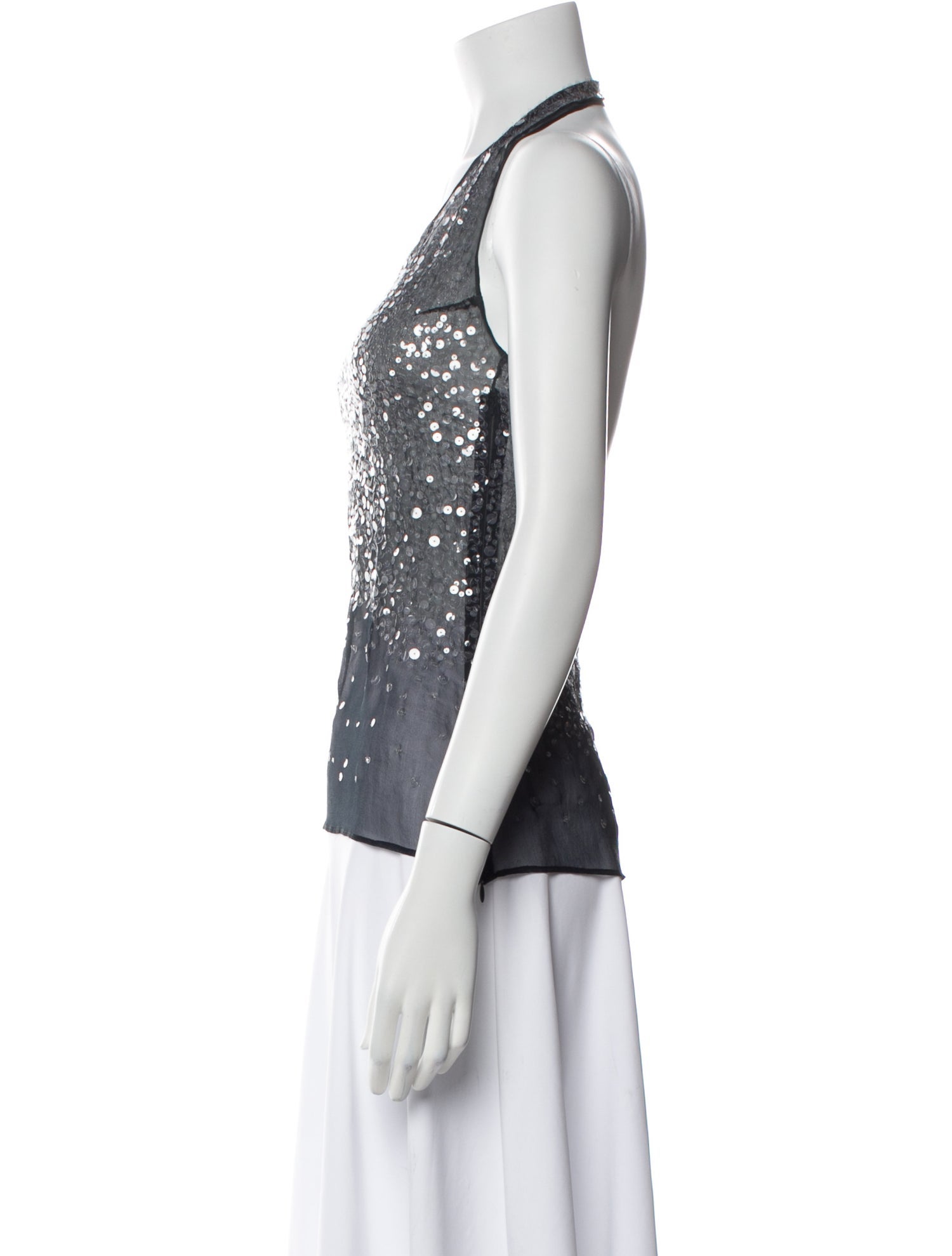 Ter et Bantine Scoop Neck Sleeveless Top