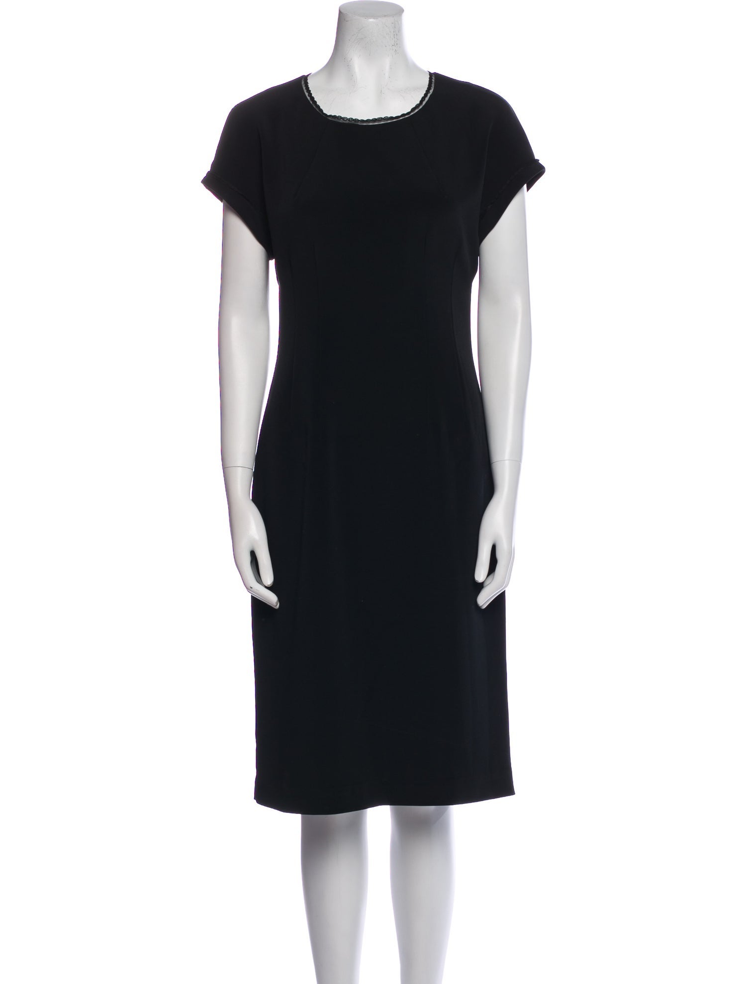 Ter et Bantine Crew Neck Knee-Length Dress