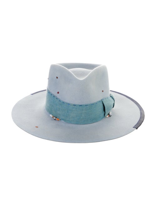 Teressa Foglia suede fedora hat