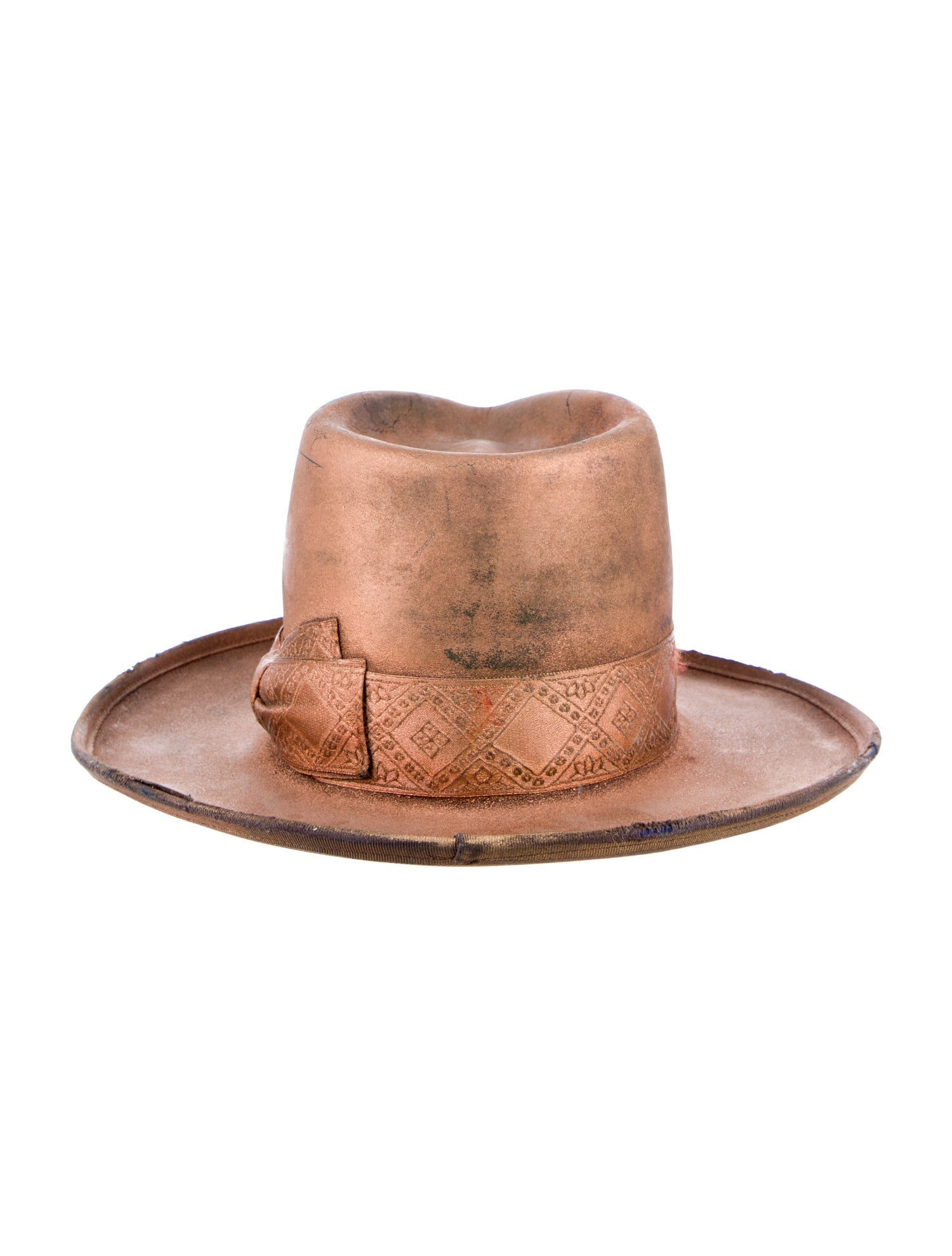 Teressa Foglia Suede Fedora Hat
