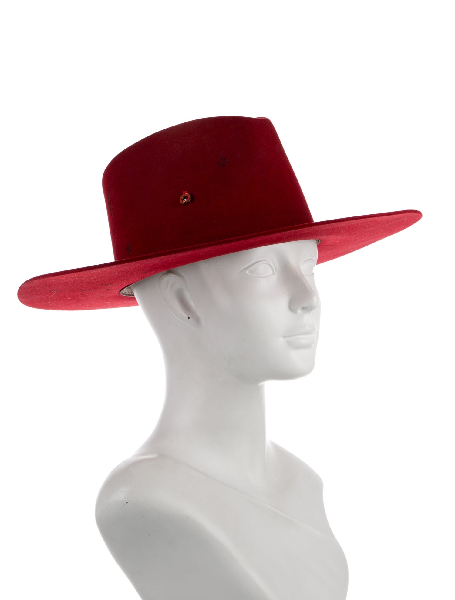 Teressa Foglia Suede Fedora Hat