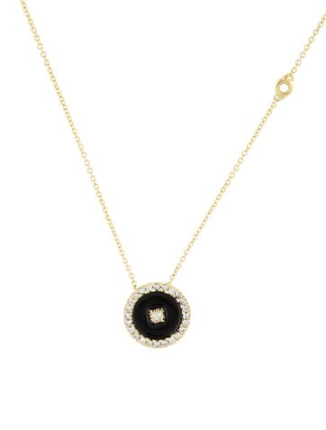 Tanya Farah Pendant Necklace 18K Diamond & Enamel