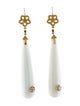 Tanya Farah 18K Diamond & Chalcedony Drop Earrings