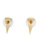 Tanya Farah 18K Diamond Triangle Stud Earrings