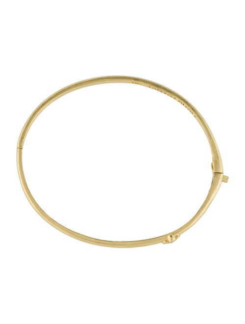 Tanya Farah Diamond Station Oval Bangle Bracelet