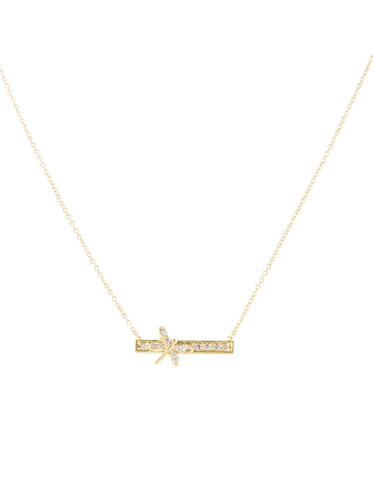 Tanya Farah 14K Diamond Pendant Necklace