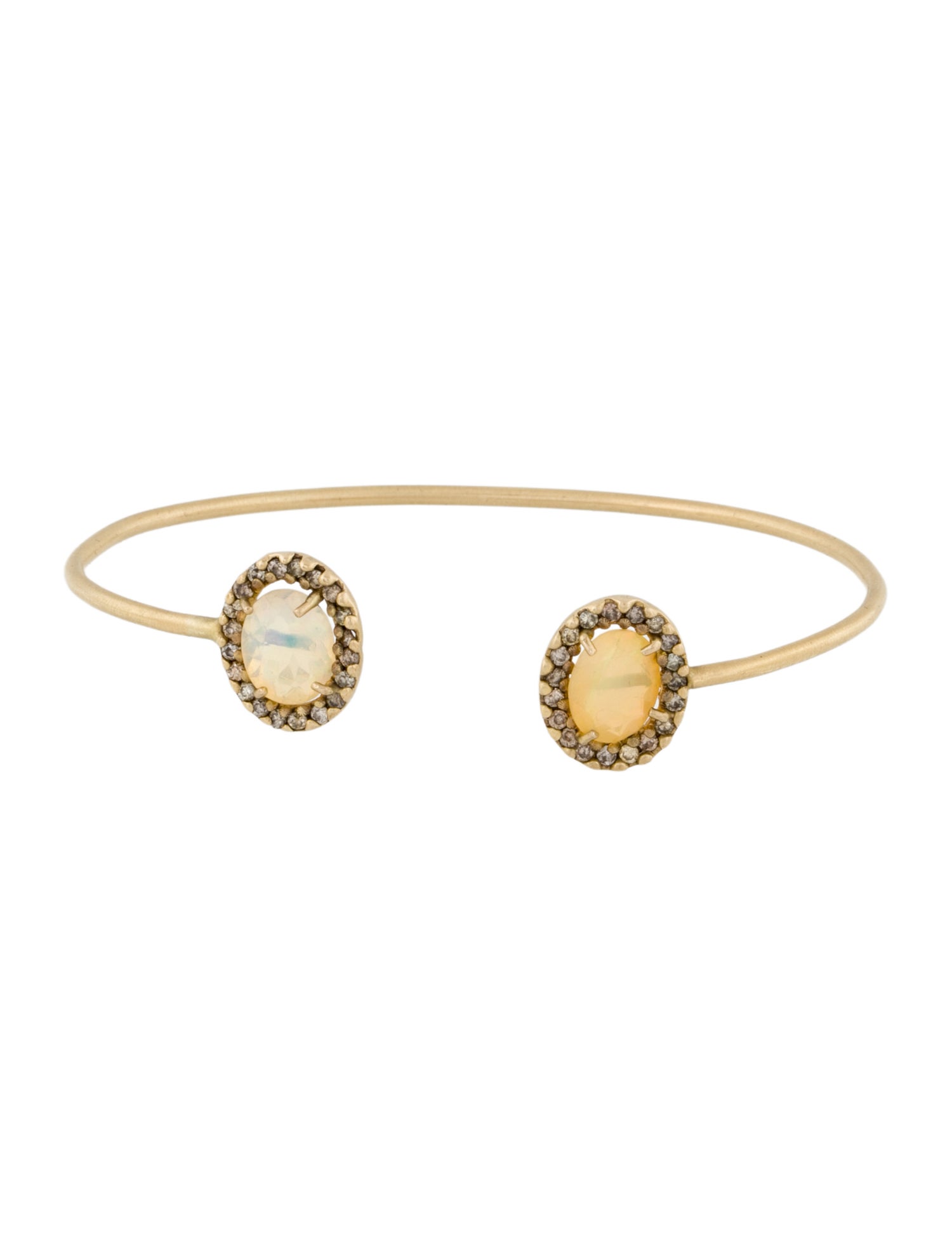 Tanya Farah 18K Opal & Diamond Cuff Bracelet