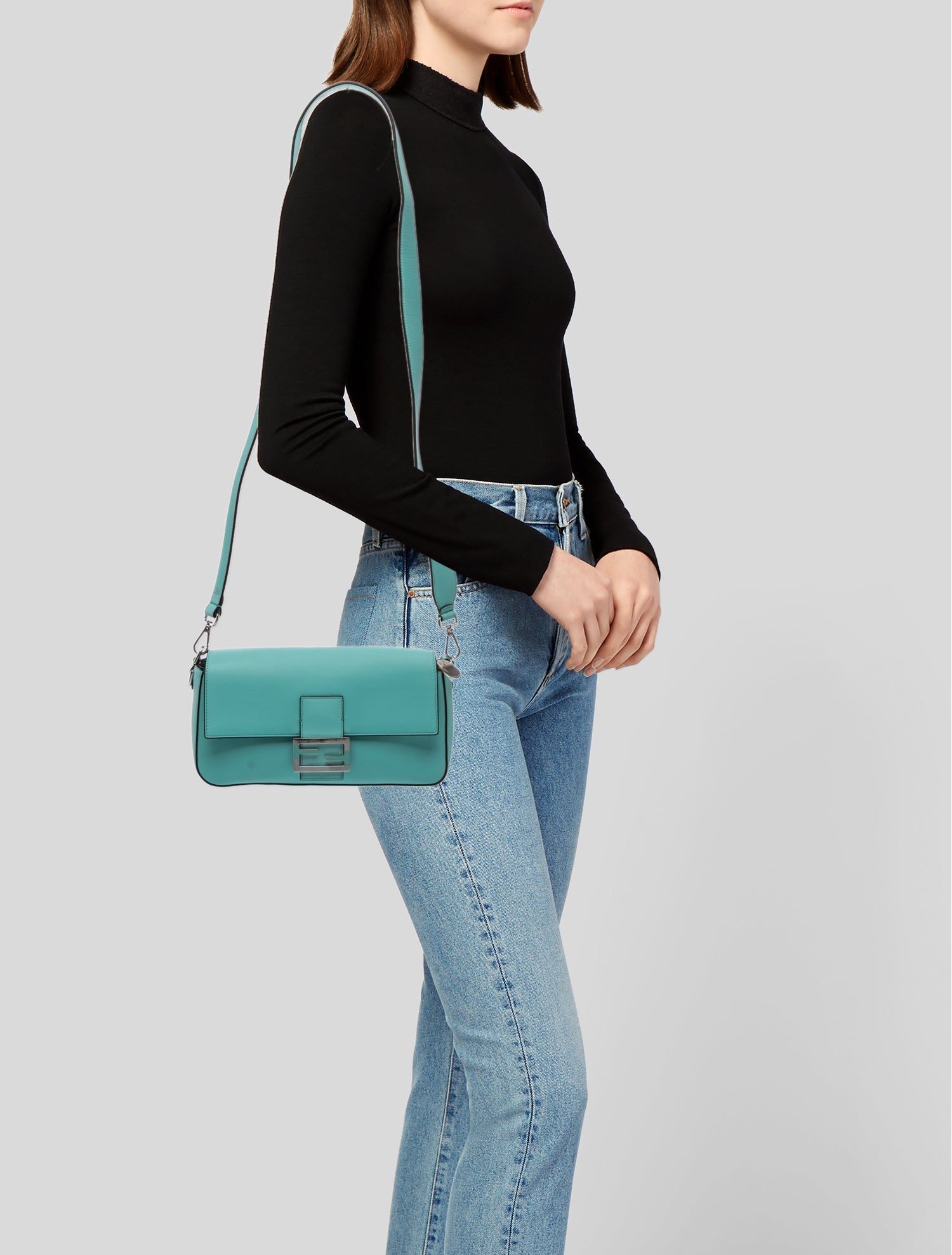 Tiffany & Co. x Fendi Leather Fendi Baguette Medium