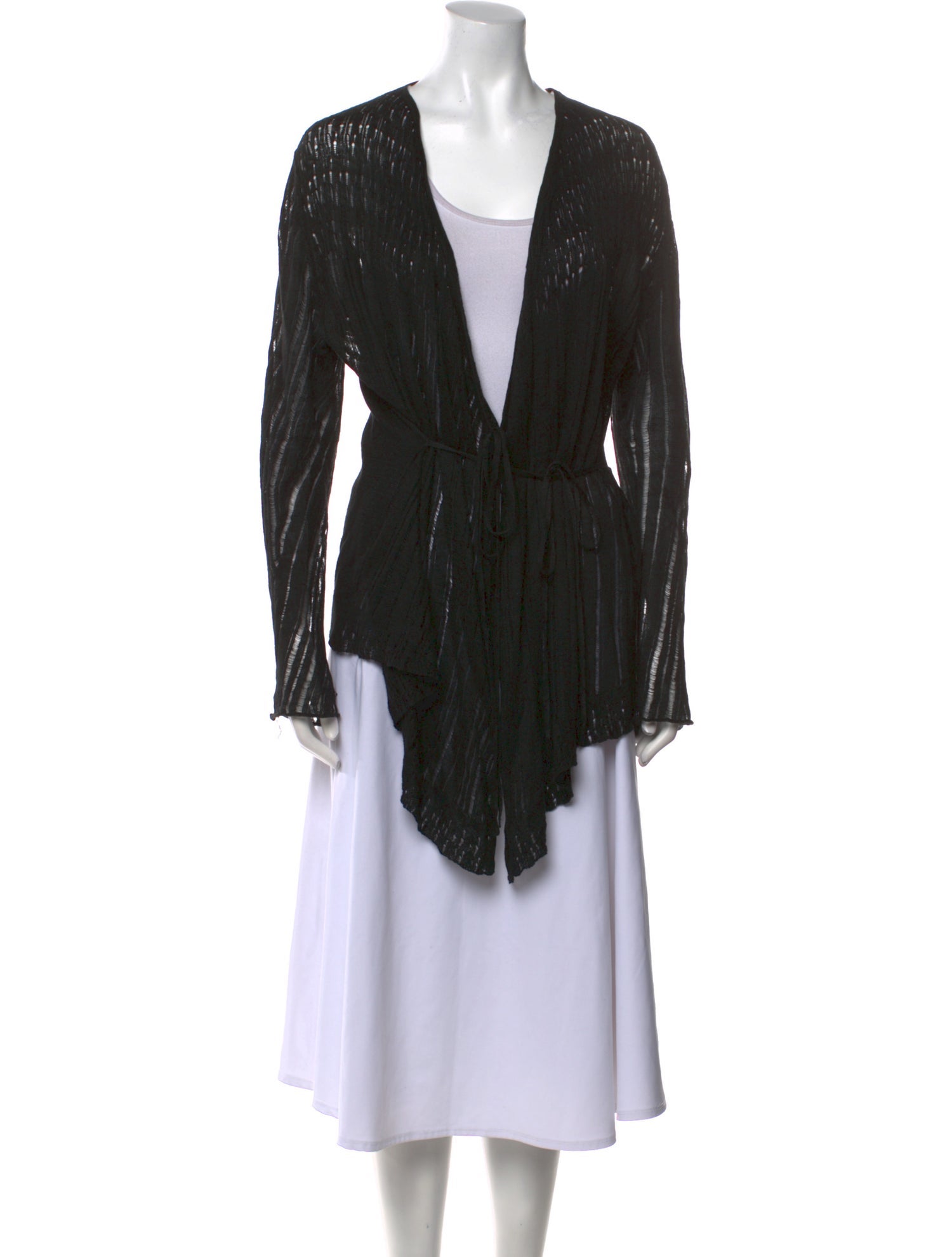 Tess Giberson Linen Open Front Sweater