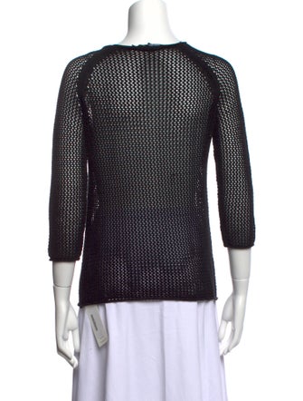 Tess Giberson Bateau Neckline Three-Quarter Sleeve Top