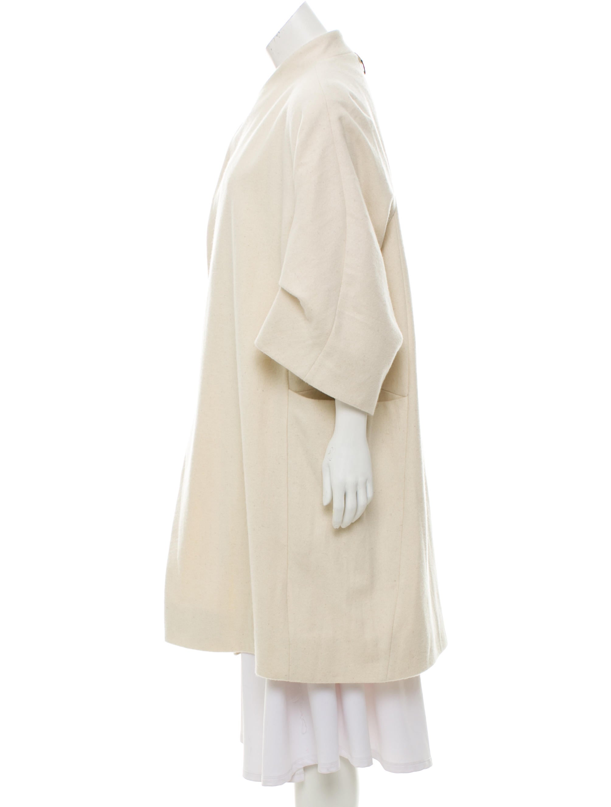 Toogood The Oil Rigger Wool Long Coat w/ Tags - White Coats