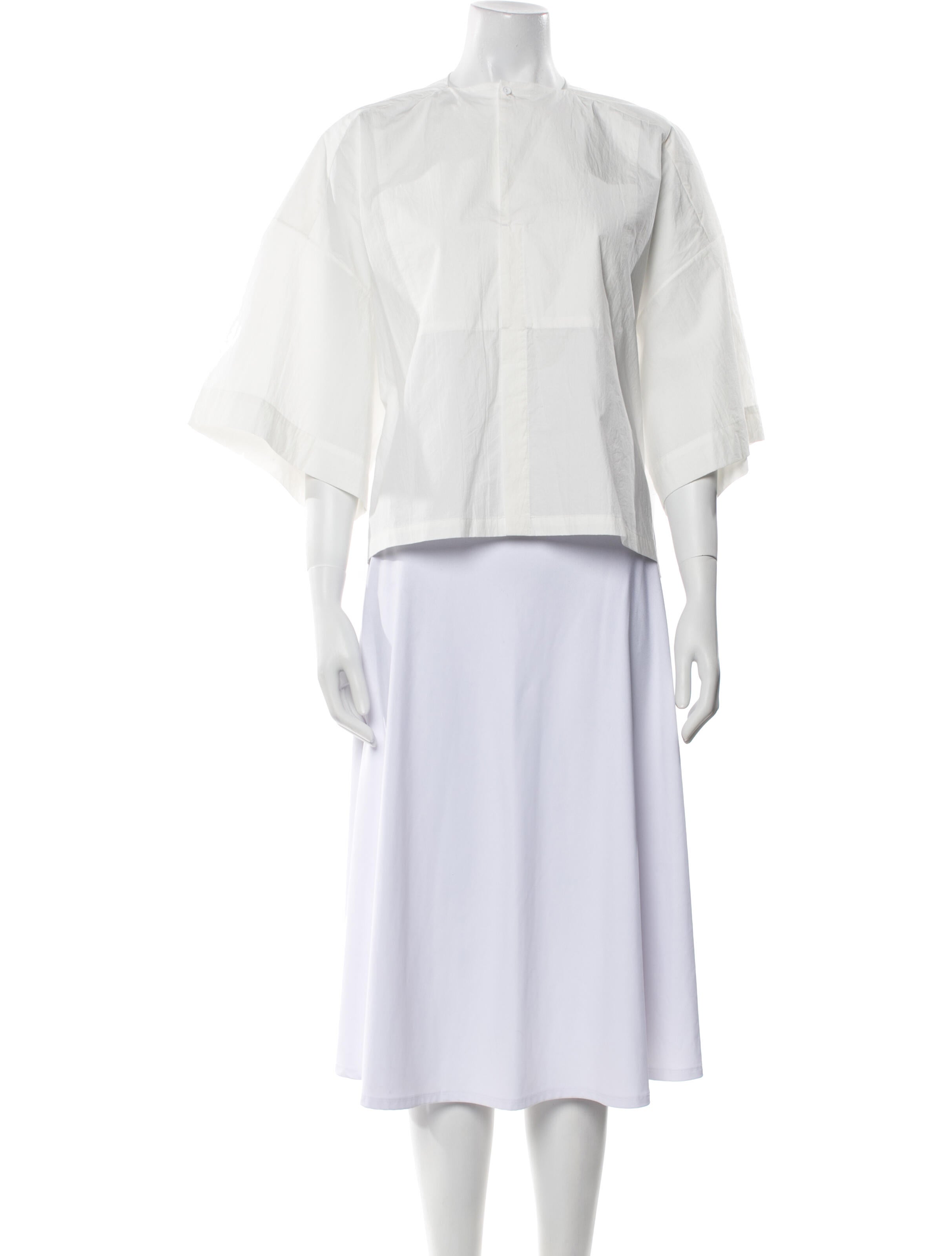 Toogood Mock Neck Three-Quarter Sleeve Crop Top w/ Tags