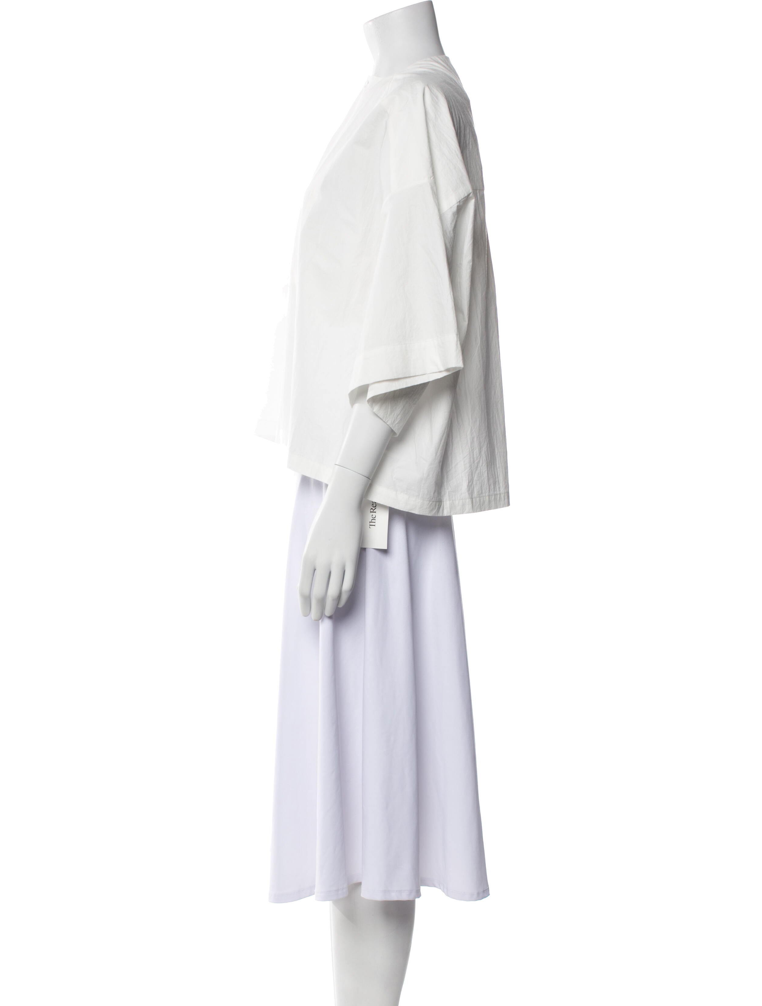 Toogood Mock Neck Three-Quarter Sleeve Crop Top w/ Tags