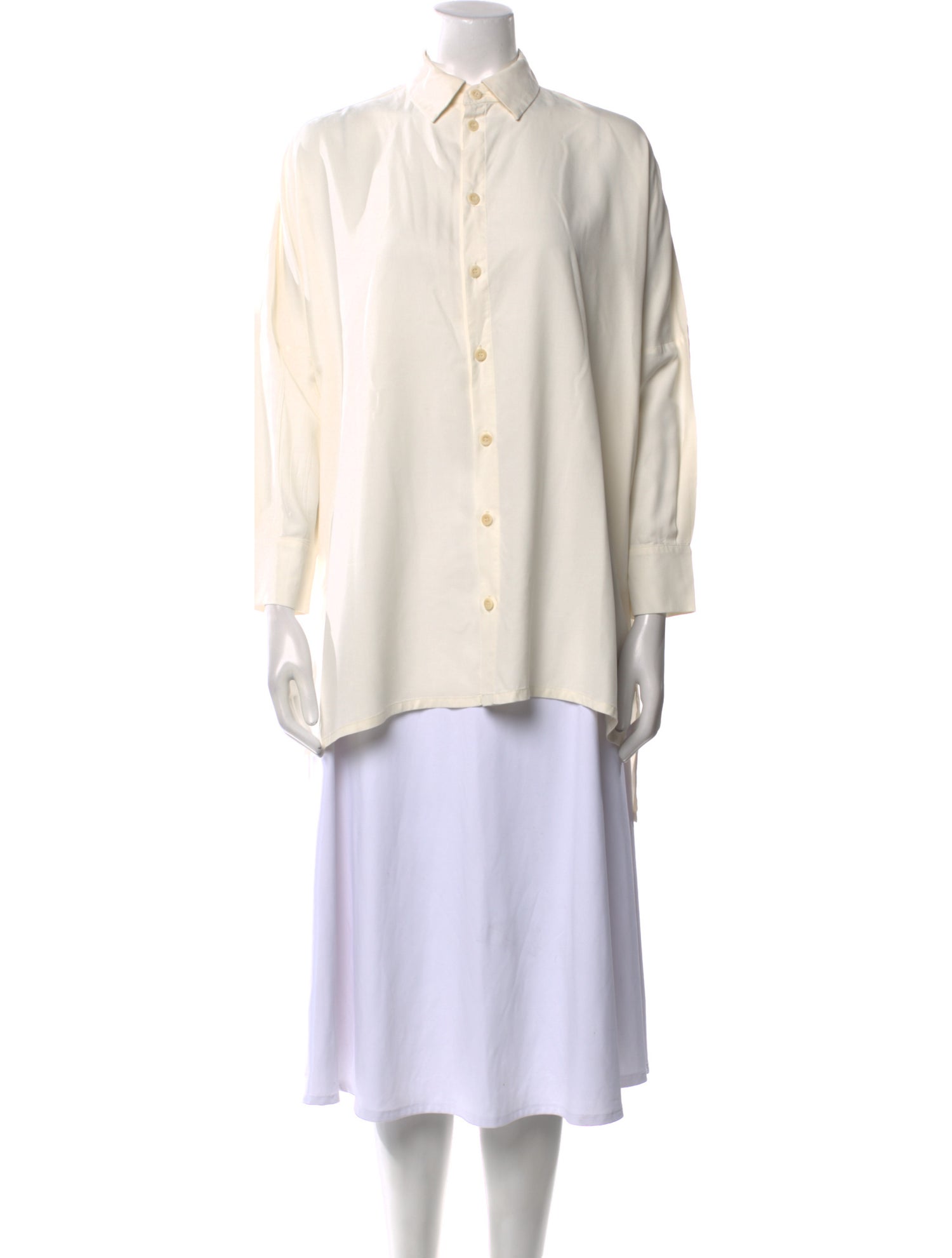 Toogood Silk Long Sleeve Button-Up Top