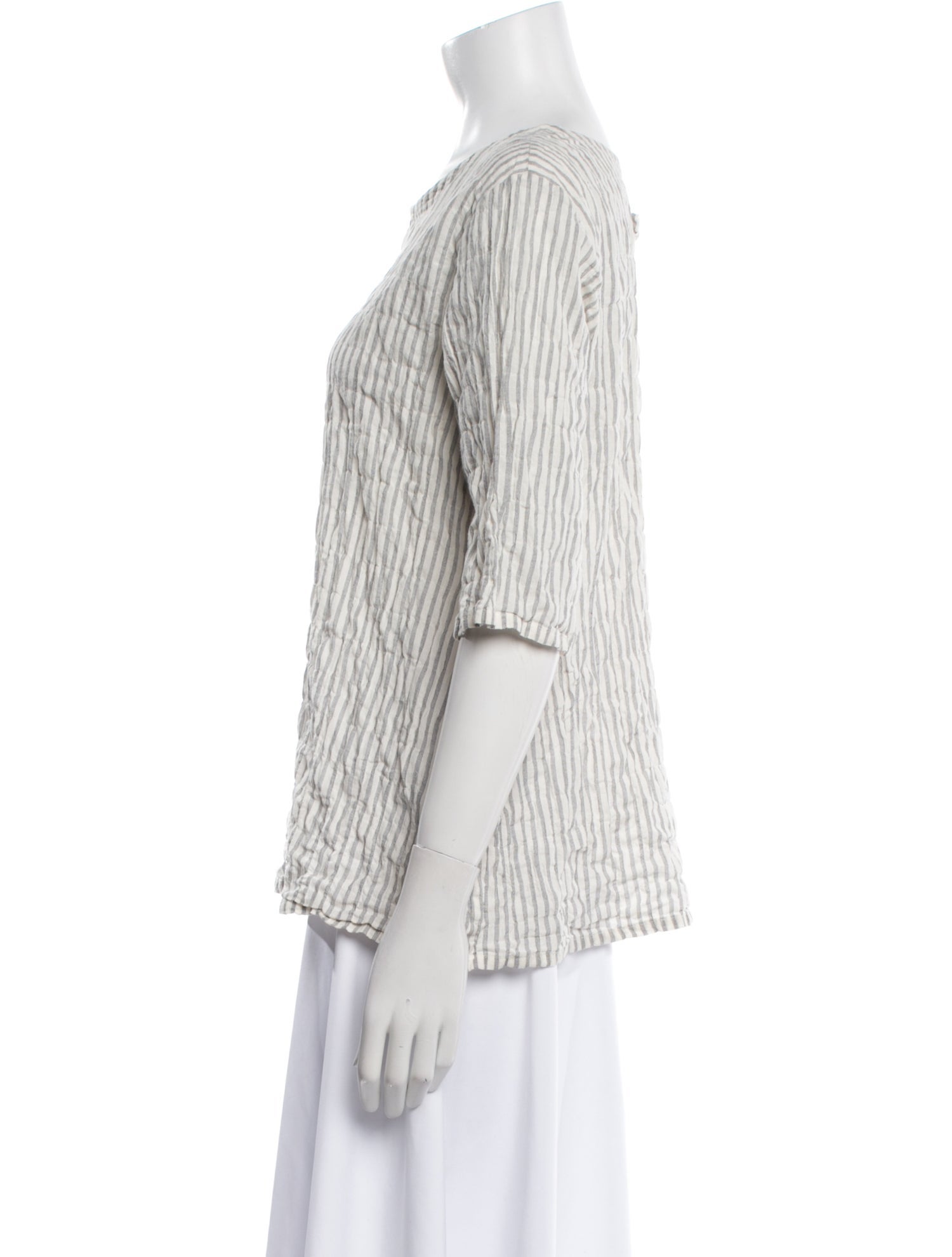 Toogood Striped Bateau Neckline Blouse