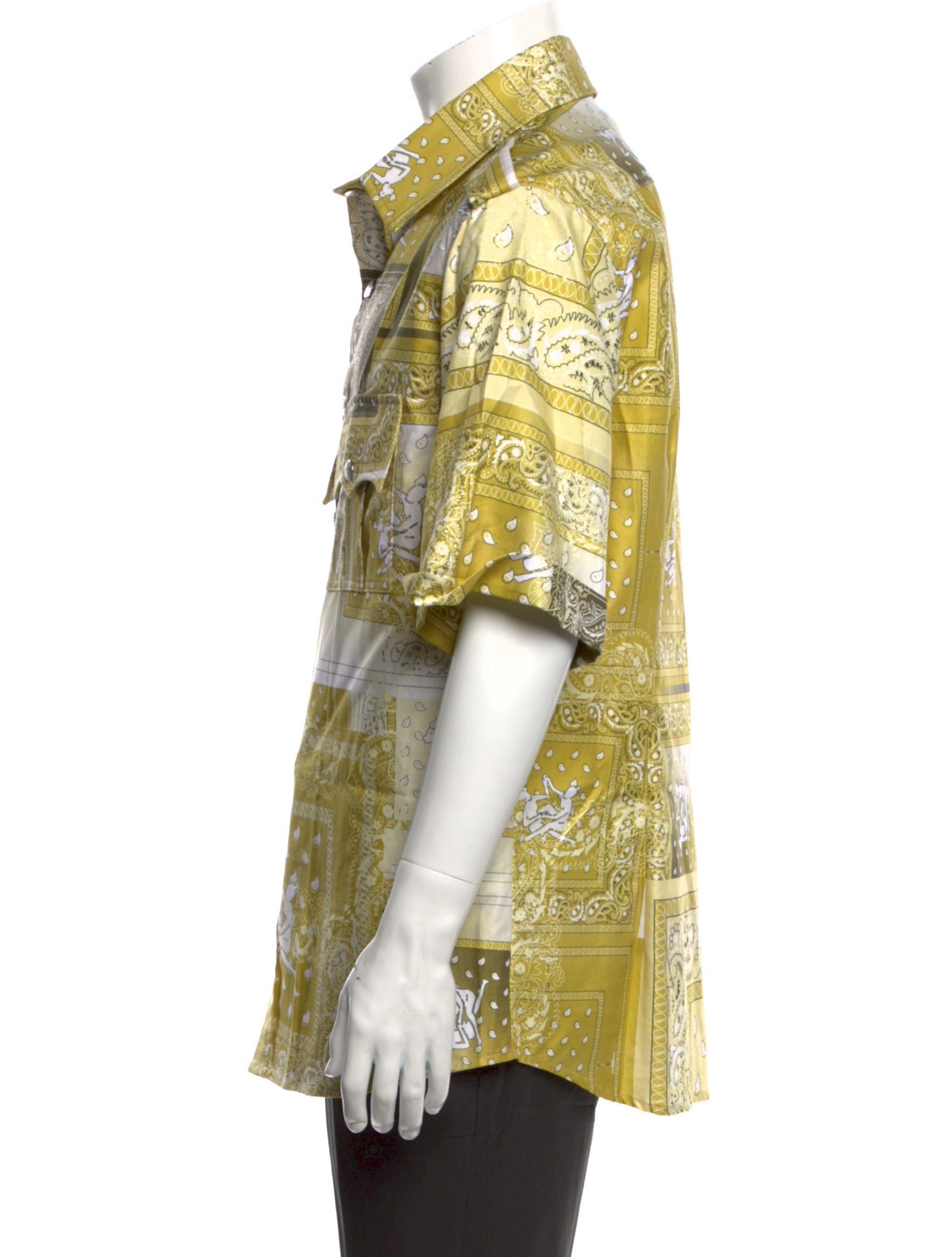 Thebe Magugu Wool Paisley Print Shirt w/ Tags