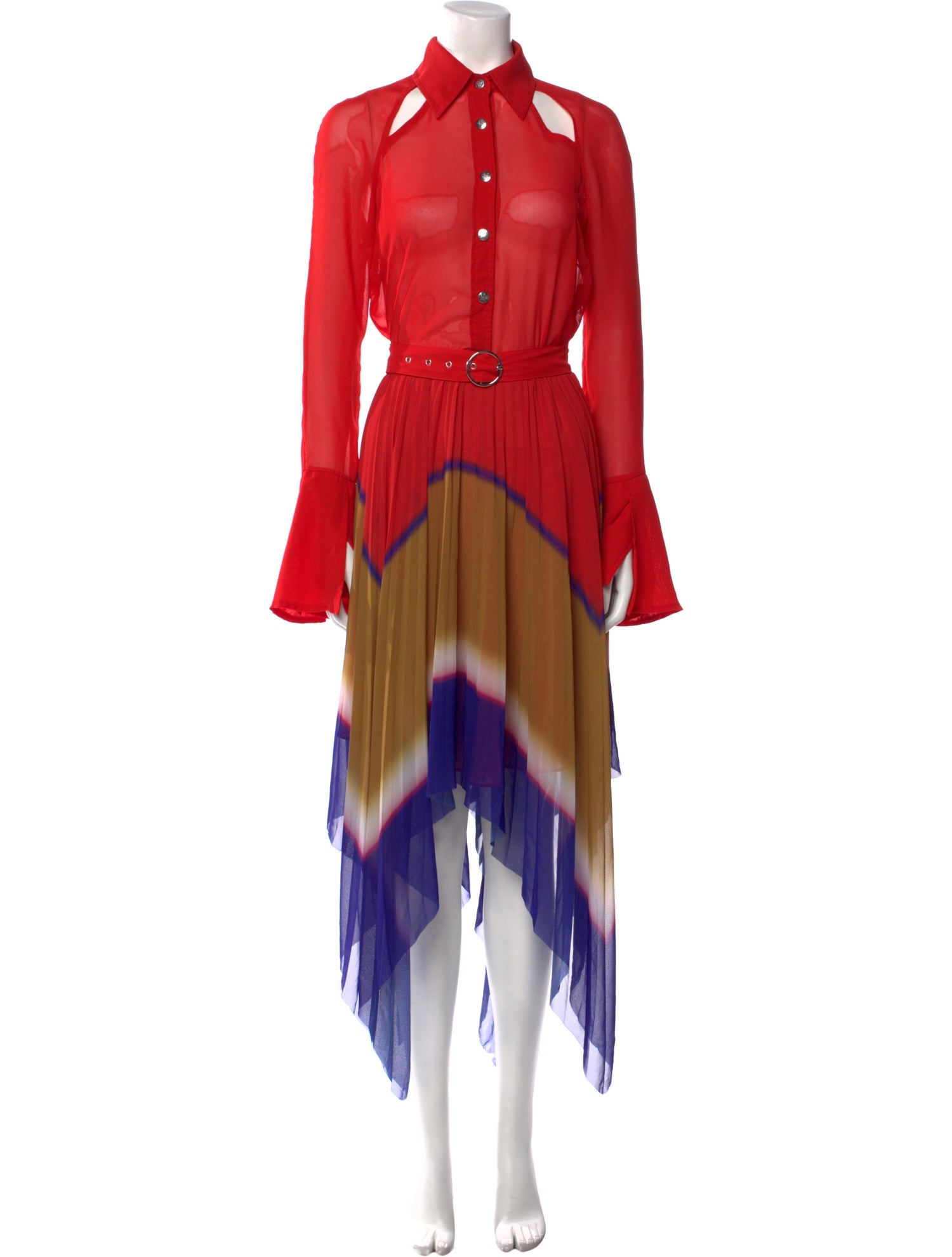 Thebe Magugu Printed Midi Length Dress