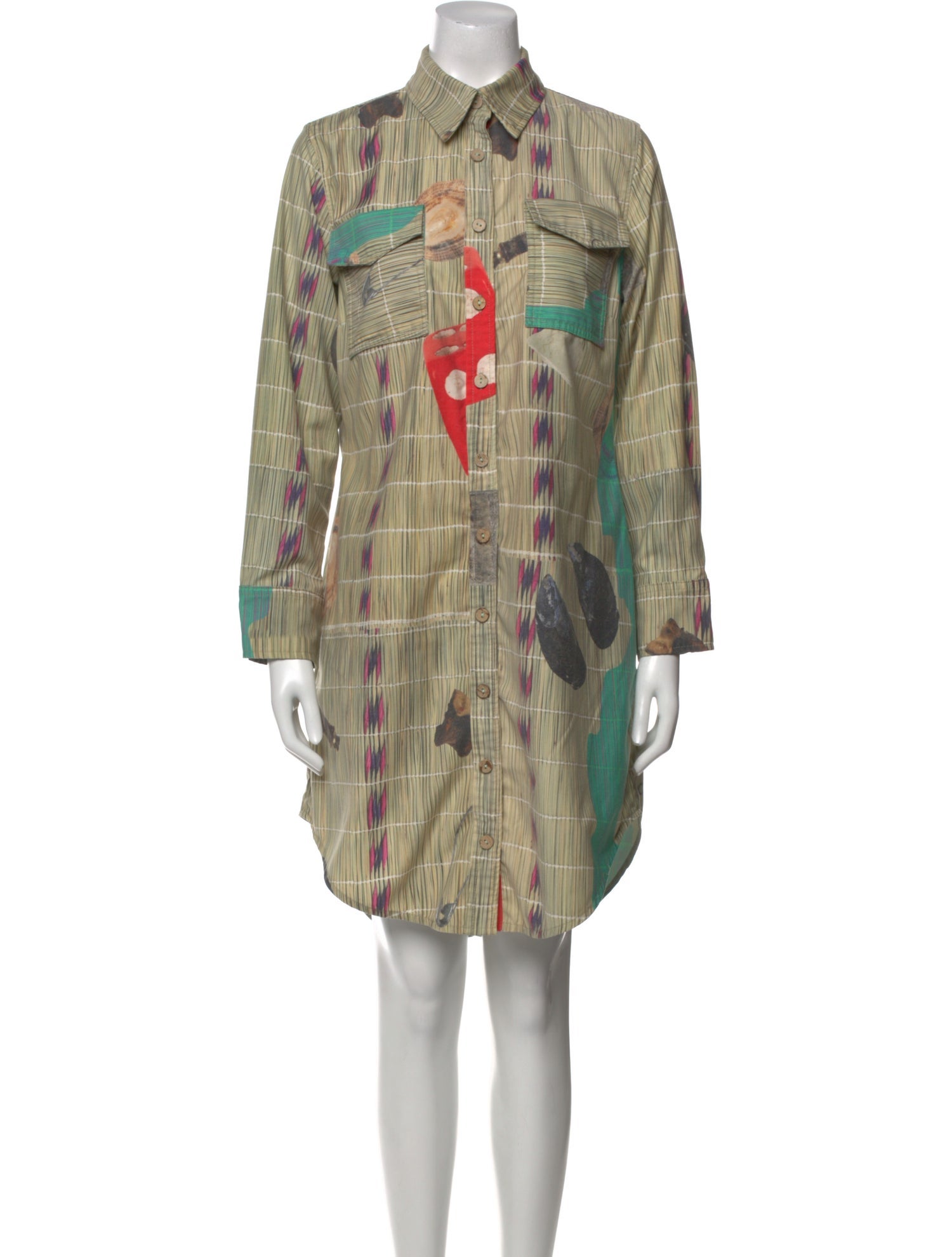 Thebe Magugu Printed Knee-Length Dress