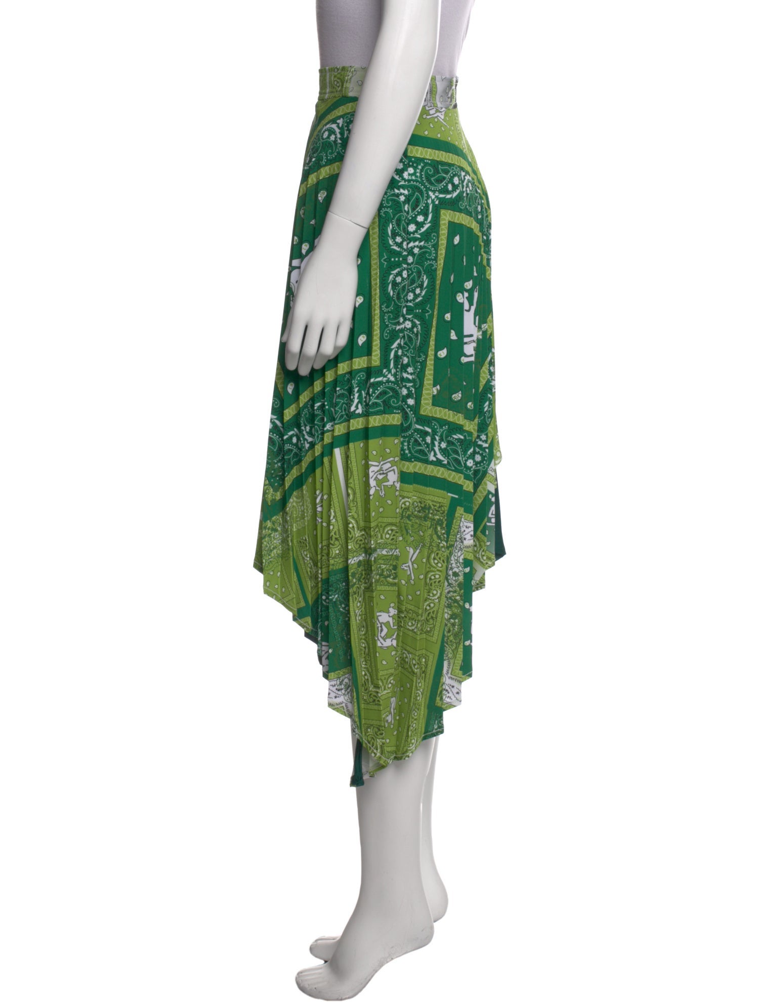 Thebe Magugu Paisley Print Midi Length Skirt