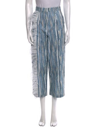 Thebe Magugu Striped Wide Leg Pants
