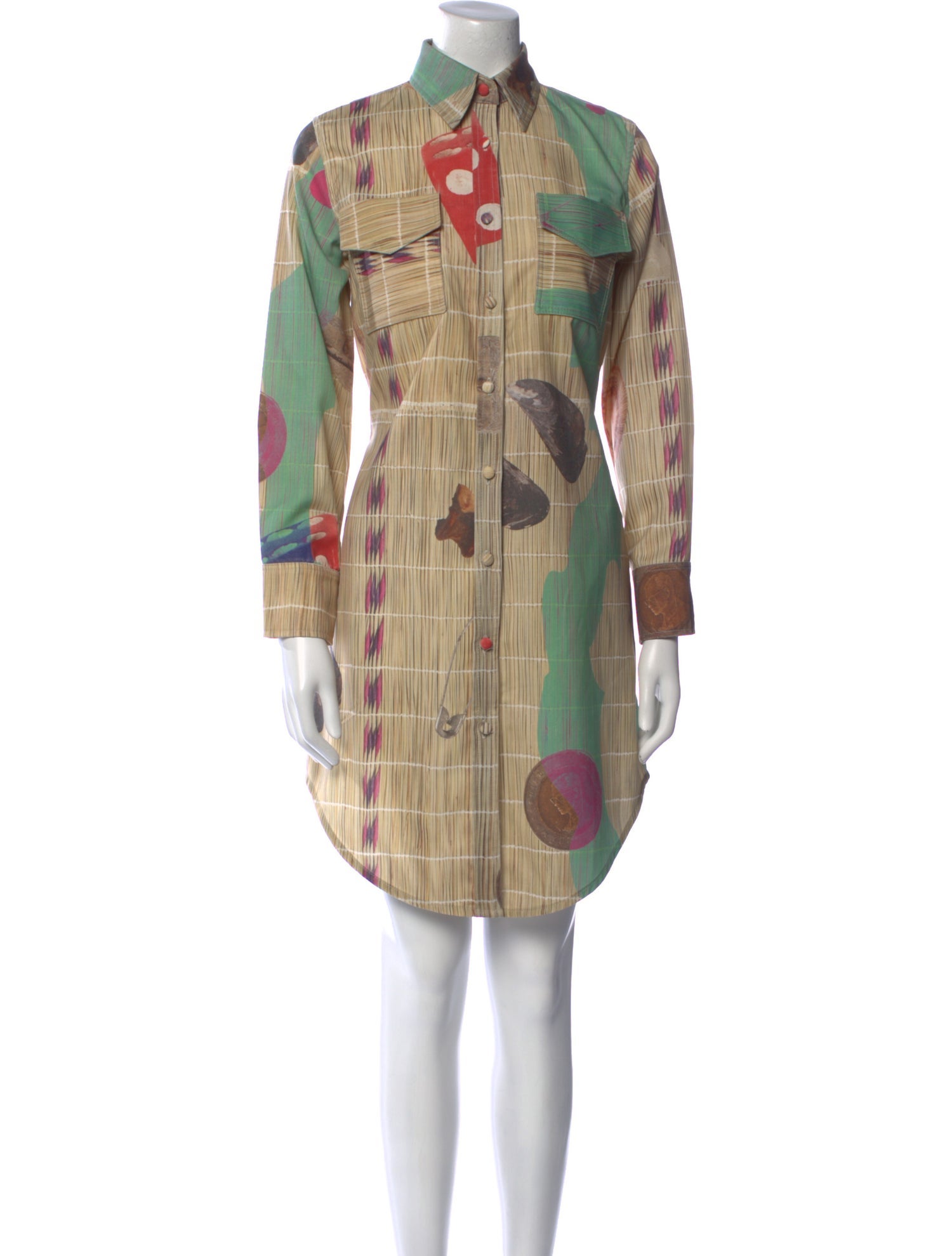 Thebe Magugu Wool Knee-Length Dress