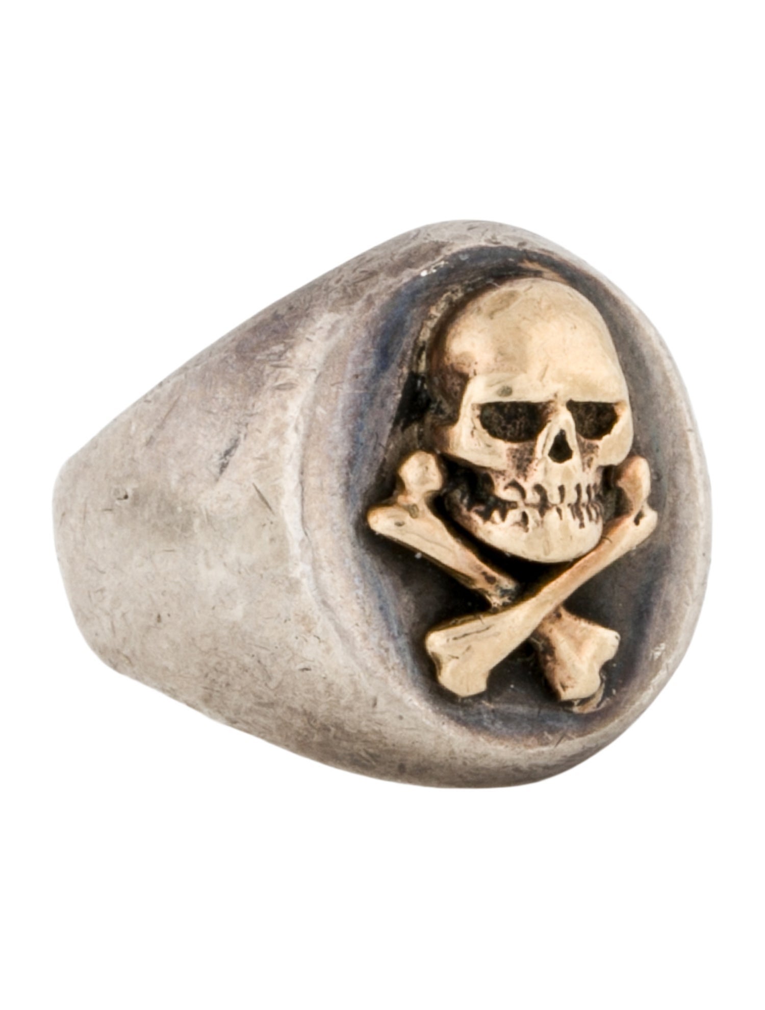 The Great Frog Two-Tone Skull Cocktail Ring